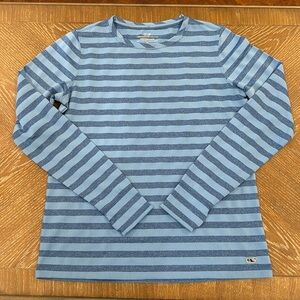 Vineyard Vines Blue Stripe Performance Shirt Top